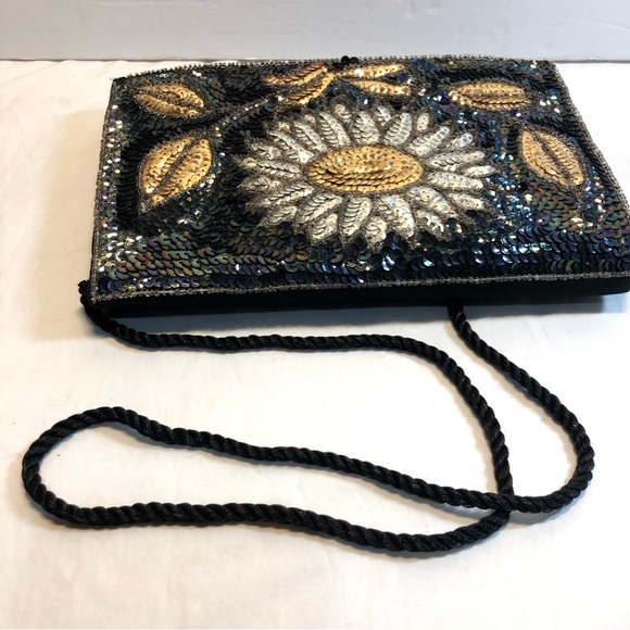 Vintage Sequin Purse Black - Picture 13 of 13